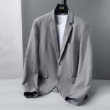 Plus Sizes M 6xl, Men's Linen Casual Blazer ,slim Fit Suit Jacket,suitable For Spring And Autumn, Polyester Lining