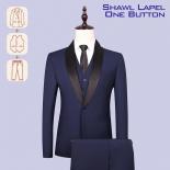 3pcs Suit Set Mens High Quality Suit Business Professional Youth Office Worker Formal Dress Wedding Banquet Gentleman Su