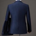 Original Design Navy Blue Two Piece Suits For Men For Formal Occasions,weddings Elegant Blazers Evening Dress(customized