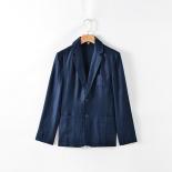 New Fashion Men's Linen Blazer   Lightweight, Loose Fit, Ultra Thin Jacket   98% Linen For Comfort And Breathability