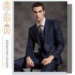 (customized Sizes) Premium Suit British Plaid High End Business Formal Dress Suit For Men's Slim Fit Groom Wedding Attir