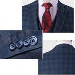 (customized Sizes) Premium Suit British Plaid High End Business Formal Dress Suit For Men's Slim Fit Groom Wedding Attir