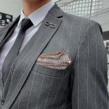 (blazer+pants+vest)2023 New Men's Suits 2pcs / 3pcs Set Men Business Casual Wedding Party Male Blazer Fashion Slim Fit S