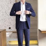 (blazer+pants+vest)2023 New Men's Suits 2pcs / 3pcs Set Men Business Casual Wedding Party Male Blazer Fashion Slim Fit S