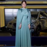 Muslim Evening Dresses 2023 Chiffon Appliques Islamic Dubai Saudi Arabic Long Elegant Prom Gown Detachable Shawl Formal 