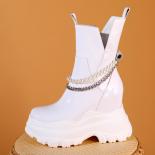 موضة جديدة حذاء من الجلد كعب عالي مكتنز براءات الاختراع والجلود النساء منصة أسود أبيض الشرير القوطية نموذج أحذية السيدات E000