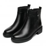 Womens Luxury Fashion Chelsea Boots Black Tide Genuine Leather Shoes Ladies Cowboy Autumn Winter Boot Elegant Ankle Bota