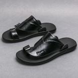 Black Sandals For Men Brown Beach Sandals Slippers Leisure Vacation Men Shoes Free Shipping Size 38 45