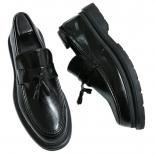 נעלי כלה שחורות גדילים חומות לגברים עסקים נעלי גברים רשמיות משלוח חינם מידה 38 46