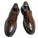 נעלי כלה שחורות גדילים חומות לגברים עסקים נעלי גברים רשמיות משלוח חינם מידה 38 46