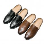 New Black Loafers For Men Brown Slip On Round Toe Spring Autumn Business Free Shipping Size 38 44 Zapatos De Vestir Homb