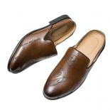 New Black Loafers For Men Brown Slip On Round Toe Spring Autumn Business Free Shipping Size 38 44 Zapatos De Vestir Homb