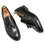 נעלי לופרס שחורות חדשות גברים נעליים רשמיות slipon אביב סתיו עגול בוהן נעלי שמלת גברים משלוח חינם מידה 3848 גברים'