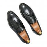 נעלי לופרס שחורות חדשות גברים נעליים רשמיות slipon אביב סתיו עגול בוהן נעלי שמלת גברים משלוח חינם מידה 3848 גברים'