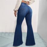 Style Bell Bottom Jeans   Light Washed Bell Bottom Jeans  Woman Fashion Jean  