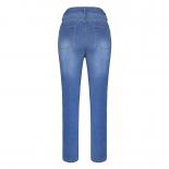 Women Denim Jeans 2023 New Fashion Skinny Jeans Women's Street Pants Zipper Straight Leg Pants Dark Blue Pencil Pants