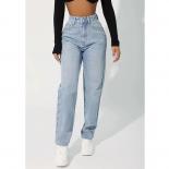 Straight Leg Jeans Women Retro High Waist Skinny Blue Denim Trousers Fashion Street Casual Y2k Clothing 2023 Ladies Pant