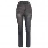 Women's Jeans High Waist 2023 Spring/summer Women's Jeans Retro Casual Moves Fine Streetwear Grey Color Women  Long Pant