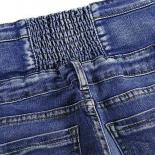 Streetwear Women Straight Leg Jeans 2023 New Elastic Waist Skinny Jeans Vintage Women Denim Trousers High Waisted Pencil