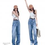 New Spring/summer 2022 Highwaisted Straight Leg Jeans For Women  Jeans