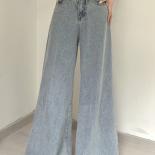 Zoki Hip Hop Streetwear Flare Jeans Women  Oversize Baggy High Waist Denim Pants Harajuku Fashion Y2k Big Flare Trousers
