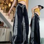 Zoki Vintage High Street Cargo Jeans Women Hip Hop Loose Streetwear Denim Pants  Retro Casual Bf Harajuku Trousers New