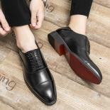 New Black Oxfords Shoes For Men Red Sole Round Toe Lace Up Brown Mens Formal Shoes Business Handmade Mens Shoes Size 38 