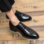 New Red Sole Oxfords Shoes For Men Lace Up Round Toe Black Business Mens Formal Shoes Size 38 46 Free Shipping
