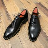 New Red Sole Oxfords Shoes For Men Lace Up Round Toe Black Business Mens Formal Shoes Size 38 46 Free Shipping