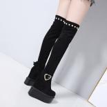 Within Increased Long Tube Boots Europe And America  Over The Knee Boots 14cm Super Highheel Womens Boots Wedges High Bo