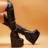 وأمريكا Overtheknee الأحذية 15 سنتيمتر سوبر عالية الكعب الأحذية النسائية موضة أحذية عالية أنبوب أسافين أحذية طويلة 38,39 ومي
