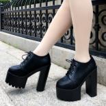 British Wind Small Leather Shoes 15cm Super High Heel Women's Boots Fashion Short Boots  Catwalk High Heels Wild Ankle B
