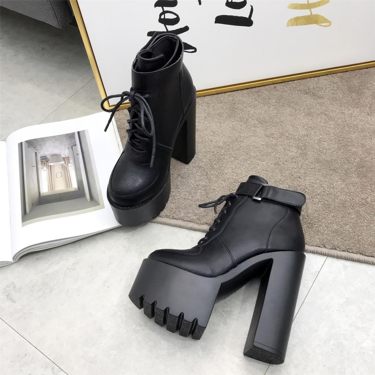 Ankle Boots Shoes 16cm High  16cm High Heels Ankle Boots  18cm High Heel Ankle Boots  Women's Boots  