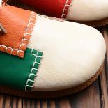 Mori Literary Retro College Style Casual Short Boots Soft Sole Round Toe Flat Single Boots Ethnic Style Mixed Colors Ank