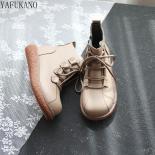 Cute Soft Girl Student Short Boots Mori College Style Thick Bottom Ankle Boots Winter Plus Velvet Big Head Female Shoes 