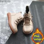 Cute Soft Girl Student Short Boots Mori College Style Thick Bottom Ankle Boots Winter Plus Velvet Big Head Female Shoes 