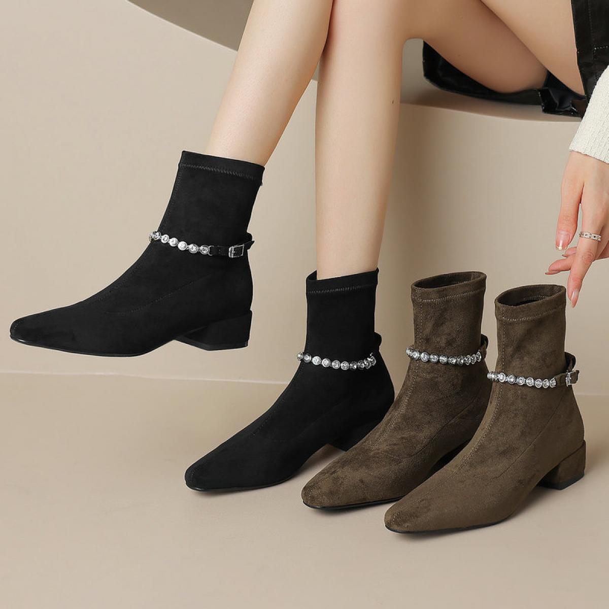 Botas cortas de mujer sin online taco