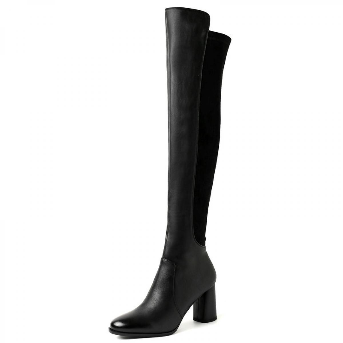 Botas de cuero shop mujer largas