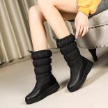 Fashion Women Ankle Boots Winter Warm Female Down Snow Boots Platforms Casual Short Shoes Woman Flats Size 34 43