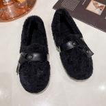 New Trend Fur Women Flats Shoes Snow Boots Warm Cotton Shoes 2023 Winter Boots Casual Plush Walking Outdoors Mujer Zapat