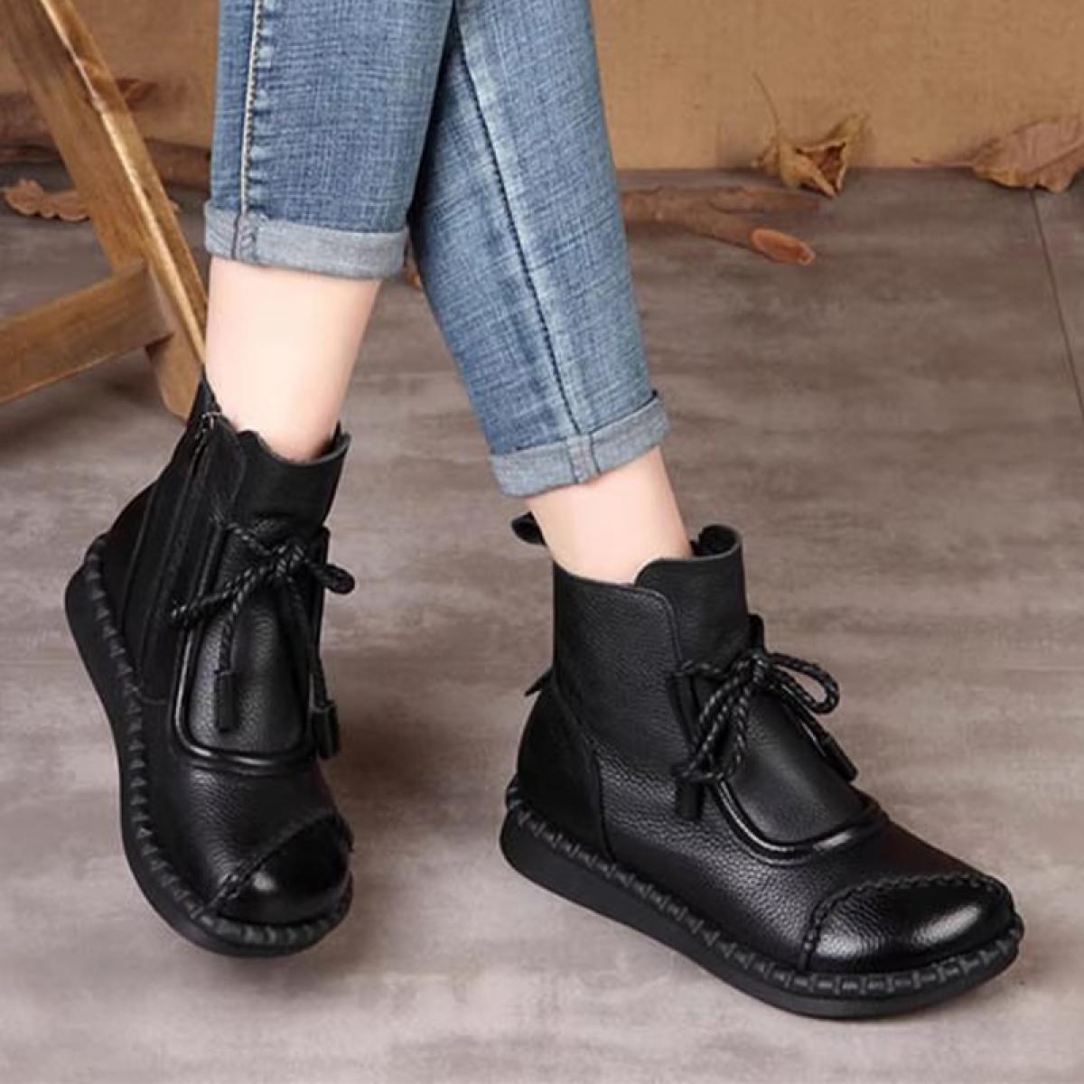 Winter Designer Women Flats Shoes Casual Ankle Chelsea Boots 2023 New Zipper Walking Boots Gladiator Punk Brand Motorcyc