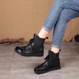 Winter Designer Women Flats Shoes Casual Ankle Chelsea Boots 2023 New Zipper Walking Boots Gladiator Punk Brand Motorcyc