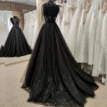 Gothic Black Wedding Dresses  Ball Gown Prom Glitter Sweetheart Party Gowns Vestidos De Fiesta 2023 Robe Soirée  فسا