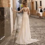 Long Sleeve Lace Mermaid Wedding Dresses 2023 V Neck Tulle Bridal Gown For Women With For Women Made Robe De Mariee Cust