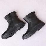 Chaussures imperméables et chaudes en coton pour hommes, bottes De neige montantes à tête ronde, pour affaires, plates, antidéra