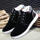 Winter Warm Snow Boots Men's  Style Round Toe Lace Up Cotton Shoes Thick Sole Comfort Casual Sneakers Botas Hombre