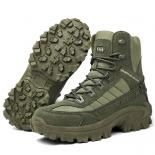 Bottes de randonnée grande taille pour hommes, chaussures hautes, bottes militaires à bout rond, baskets de voyage à lacets, Bot