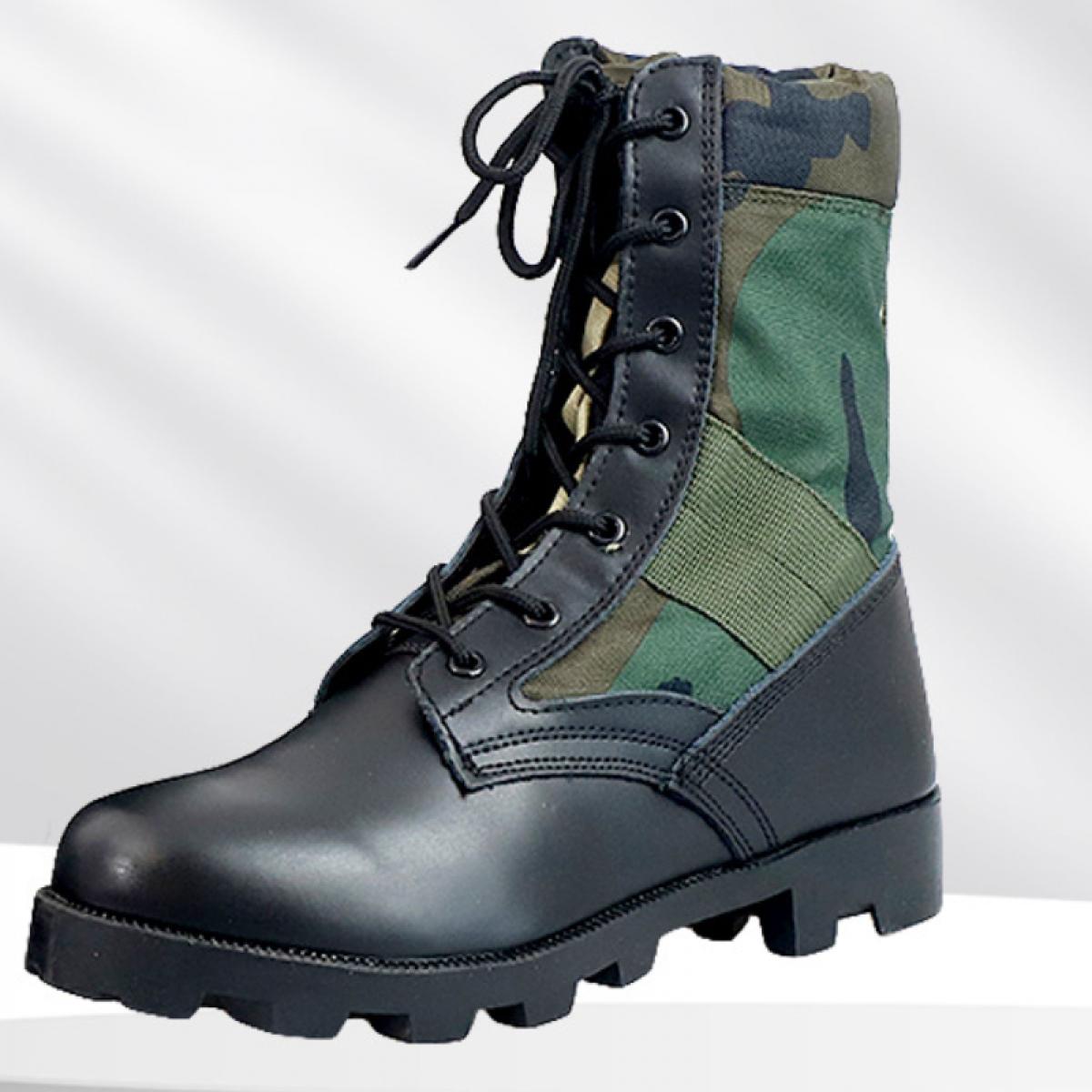 Men's Camouflage Desert Boots Spring Autumn Hiking Combat Boots Round Toe Lace Up Training Shoes Botas Militares Hombres