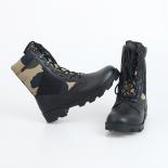 Bottes de désert de Camouflage pour hommes, bottes de Combat de randonnée à bout rond, chaussures d'entraînement à lacets, Botas