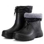 Men's Waterproof Snow Boots Winter Work Rain Boots Comfort Warm Cotton Shoes Round Head Non Slip Walking Footwear Botas 
